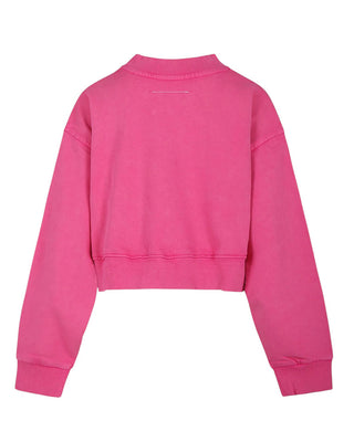 MM6 Maison Margiela Felpa cropped con logo M60683-MM03Z