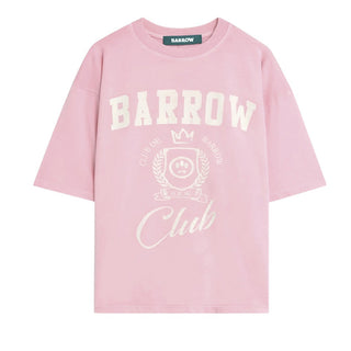 Barrow T-shirt Rosa In Jersey Con Stampa S6BWUATH019-49