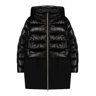 Herno Lange Jacke PI0064G aus technischem Stoff und Lurex für Mädchen