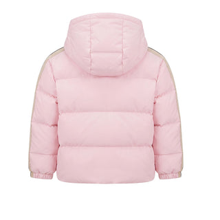 Palm Angels Giubbino Trapuntato Rosa Con Cappuccio F6PANGPF206/042 Per Neonata