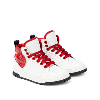 Moschino Sneakers Applicazioni Cuore 75893 In Pelle