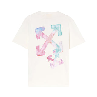 Off-White T-shirt bianca in jersey a manche corte con logo OGAA001F25JER0030184