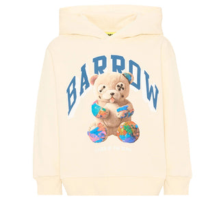Barrow Felpa Avorio Con Cappuccio E Teddy F6BKJUHS031-013 Per Bambini
