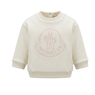 Moncler Crewneck Sweatshirt with Logo and Symbol I29518G00010