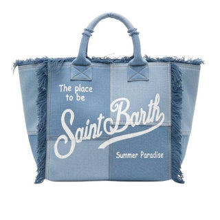 Mc2 Saint Barth Borsa Vanity In Denim Patchwork VANI001/00402L