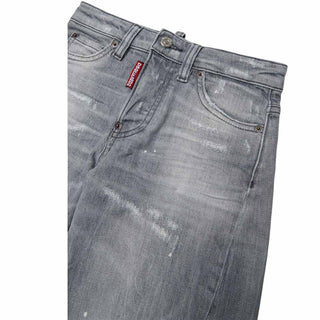 Dsquared2 Jeans Relaxed Fit In Denim Grigio DQ3583-D0AI2-DQ03 Per Bambina
