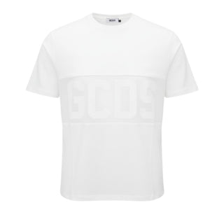 GCDS T-shirt Bianca Con Logo Z0MLQC109J101/100A Unisex