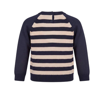 Il Gufo Maglia Girocollo In Lana Con Orsetto Per Neonato A21MA365EM220-01