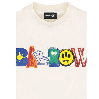 Barrow T-shirt Panna A Maniche Corte S6BKJUTH045-013