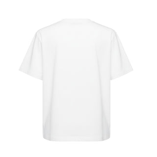 Marni T-shirt bianca a maniche corte con stampa M00269-M00KM