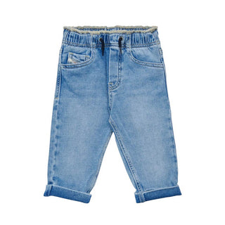 Diesel Jeans in denim con vita elasticizzata e coulisse K00311-KXBSA-K01