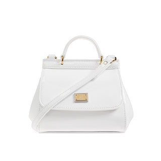 Dolce & Gabbana Borsa Sicily Mini In Vernice Bianca EB0003-A1067-87682