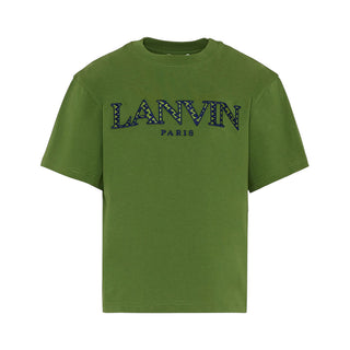 Lanvin T-shirt in jersey a maniche corte con logo N30283