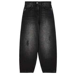 Patrizia Pepe Jeans in denim nero con dettagli destroyed 7P0394/D125