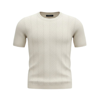 Emanuel Pris T-shirt In Filo Avorio Da Bambino ETS3175R
