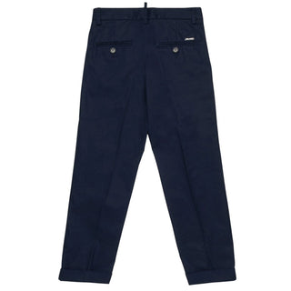 Dsquared2 Pantaloni Chino Color Blu Da Bambino DQ3262-D0AGI-DQ866