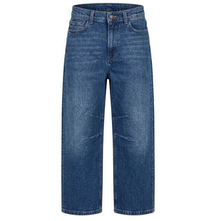 Palm Angels Jeans Dritti In Denim Blu F6PAJBDP067/126 Per Bambini