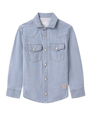 Eleventy Camicia a maniche lunghe in denim ES5P40-P0253-608