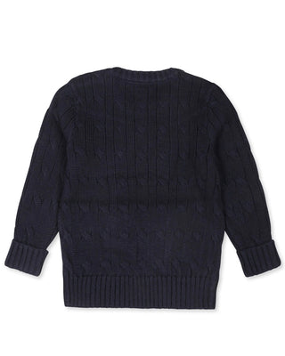 Polo Ralph Lauren Maglia Con Motivo A Trecce 320702674058 In Cotone