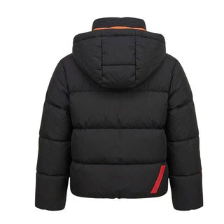 After Label Piumino Trapuntato Nero Con Cappuccio 3431O00044/1 Per Bambino
