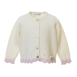 Dottor Kids Cardigan con ricamo nodini DK104