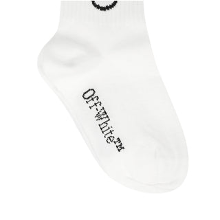 Off-White Calzettoni bianchi con logo OBRA003C99KNI0040110