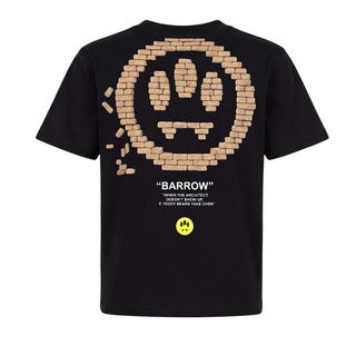 Barrow T-shirt Nera In Jersey Con Stampa F6BWUATH062-110