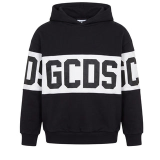 GCDS Felpa Nera Con Cappuccio Z0UJQE583F004/999A Per Bambini