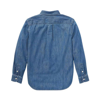 Polo Ralph Lauren Camicia In Chambray Di Cotone Per Bambino 322713843001