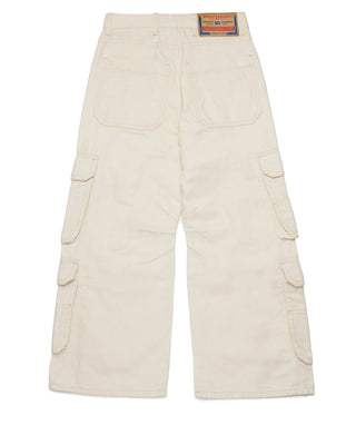 Diesel Jeans Straight Cargo J02164-KXBNG In Misto Lino