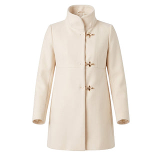 Fay Cappotto Avorio In Misto Lana NAW5051Y0501 Per Donna