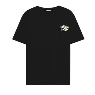 Barrow T-shirt in jersey nera con stampa Teddy F5BWUATH053