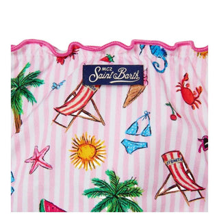 Mc2 Saint Barth Bikini Emy A Righe Con Stampa Funny EMY0001/03374L Per Bambina