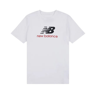New Balance T-shirt Bianca Con Stampa LAKB0253-BWE078 Per Bambino
