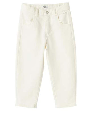 Il Gufo Pantaloni carrot fit in denim felpato A24PL429J0047