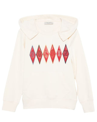 Golden Goose Felpa con cappuccio e logo frontale GKP02059