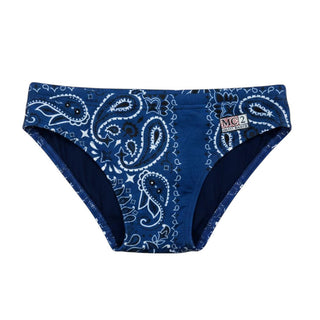 Mc2 Saint Barth Slip Da Bagno Billy Con Fantasia Bandanna Denim BILL0001/00715L Per Bambino