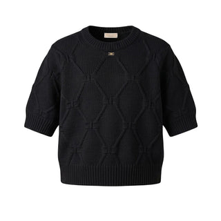 Elisabetta Franchi Maglia A Maniche Corte In Misto Lana EFMA174.C Per Bambina