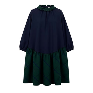 The Owl Tartan Skirt Dress A22VL487M0041