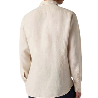 Mc2 Saint Barth Camicia Pamplona In Lino Beige PAMP001/00138L Per Uomo