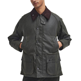 Barbour Giacca verde cerata Bedale MWX0018-OL99