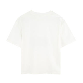 Lanvin T-shirt bianca a maniche corte con stampa N30285