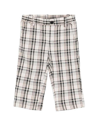 Manuel Ritz Pantaloni a quadri in misto cotone MR2834