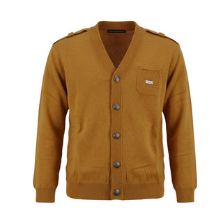 Daniele Alessandrini Cardigan Color Cammello In Misto Viscosa 1231W00352-C Per Bambino