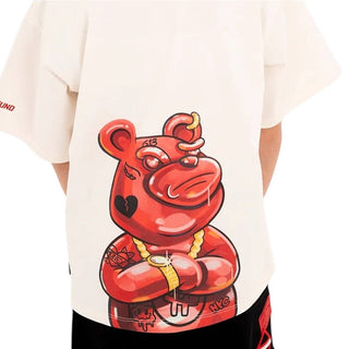 SPRAYGROUND T-shirt Avorio Con Stampa SPY1518IVO Per Bambini
