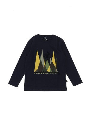 The Owl Crewneck T-shirt with front print A21TA251M0094