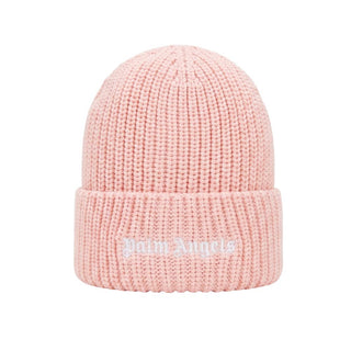 Palm Angels Cappello Rosa A Coste Con Logo F6PAJGHT226/042 Per Bambina