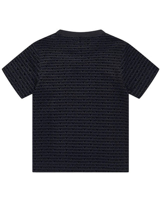 Emporio Armani T-shirt blu navy in jersey  6D4TD5-1JOSZ