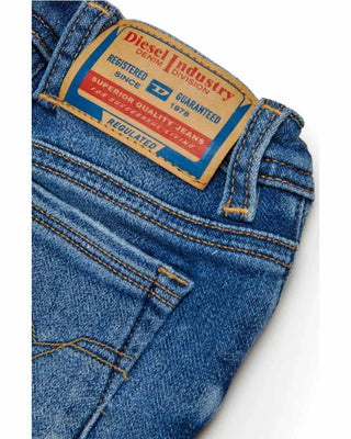 Diesel Jeans skinny blu medio con abrasioni K00309-KXBQF