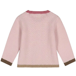 J.o Milano Cardigan Rosa In Misto Lana 2663X1-02J Per Bambina